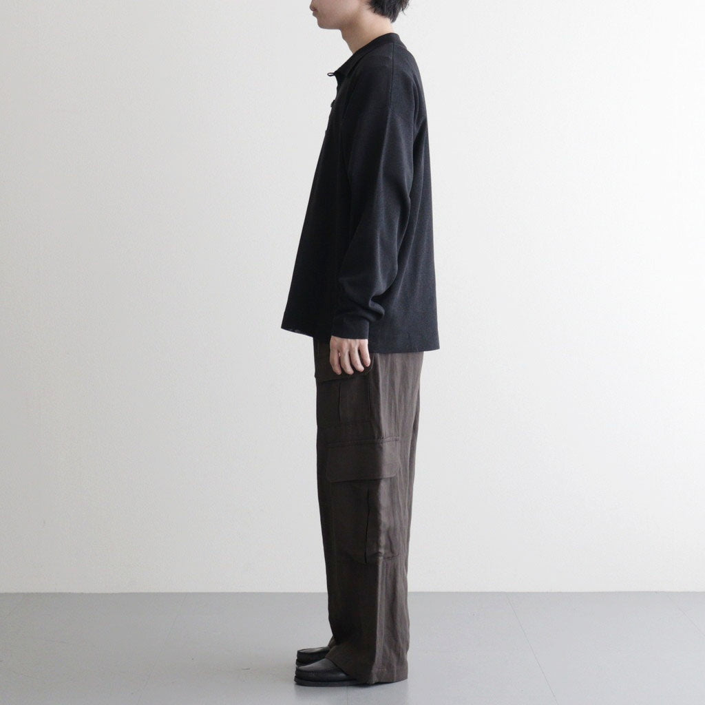 VIS/LI/RA TWILL CARGO TROUSERS #KHAKI BROWN [ST.1434]