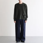 Westpoint Chino Wide Straight Trousers #NAVY [GM253-40150B]