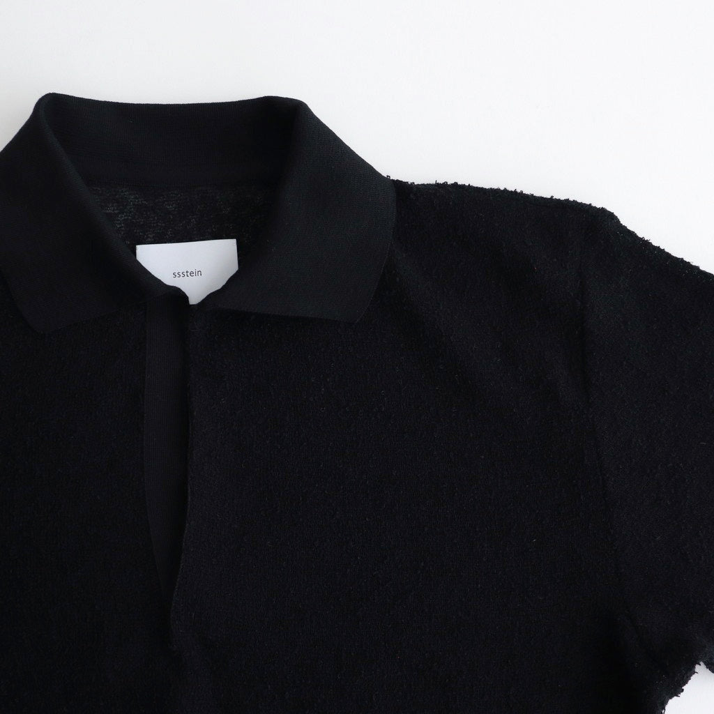 SHEER LIGHT KNIT SKIPPER LS #BLACK [ST.1150]