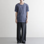 Velour Border T-Shirt #BLUE [I26SS-CUT14]