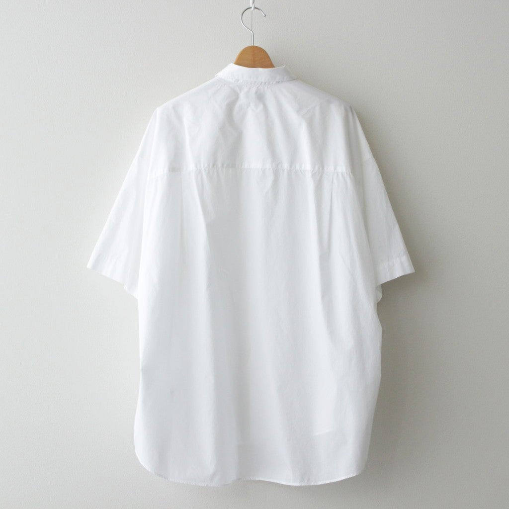 Broad S/S Oversized Regular Collar Shirt #WHITE [GM251-50013B]
