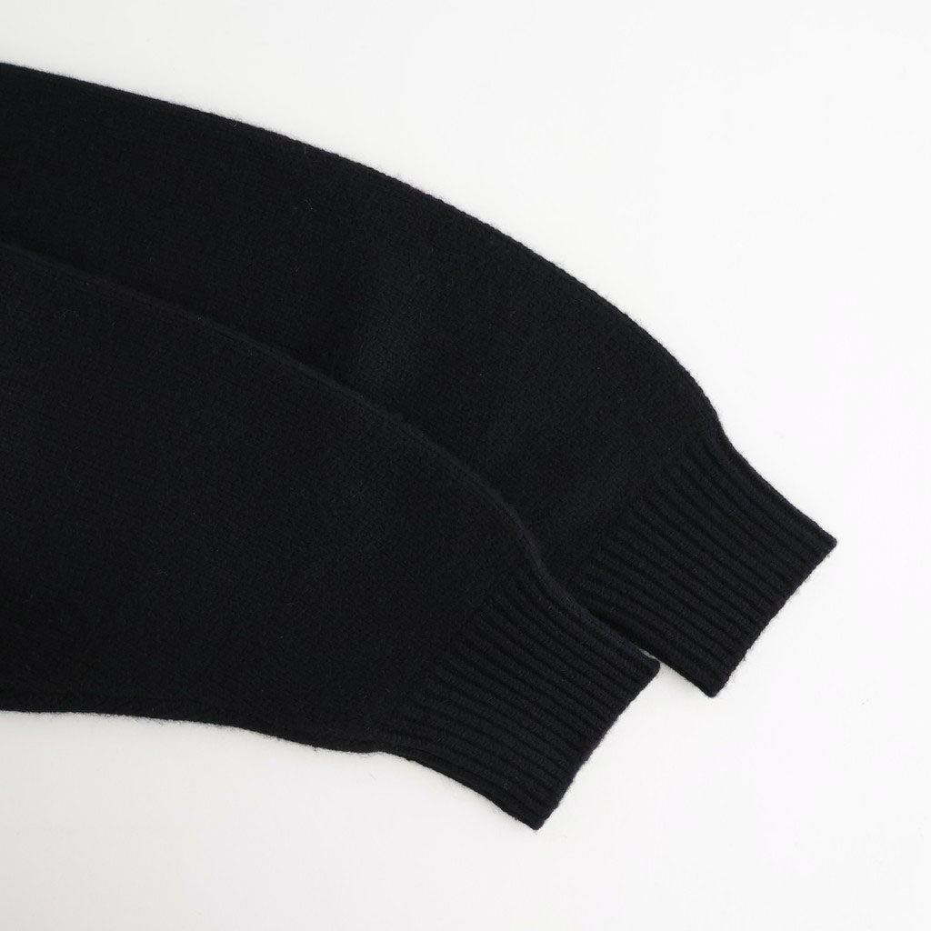 Wool 100% Raglan Knit #BLK [12520520]