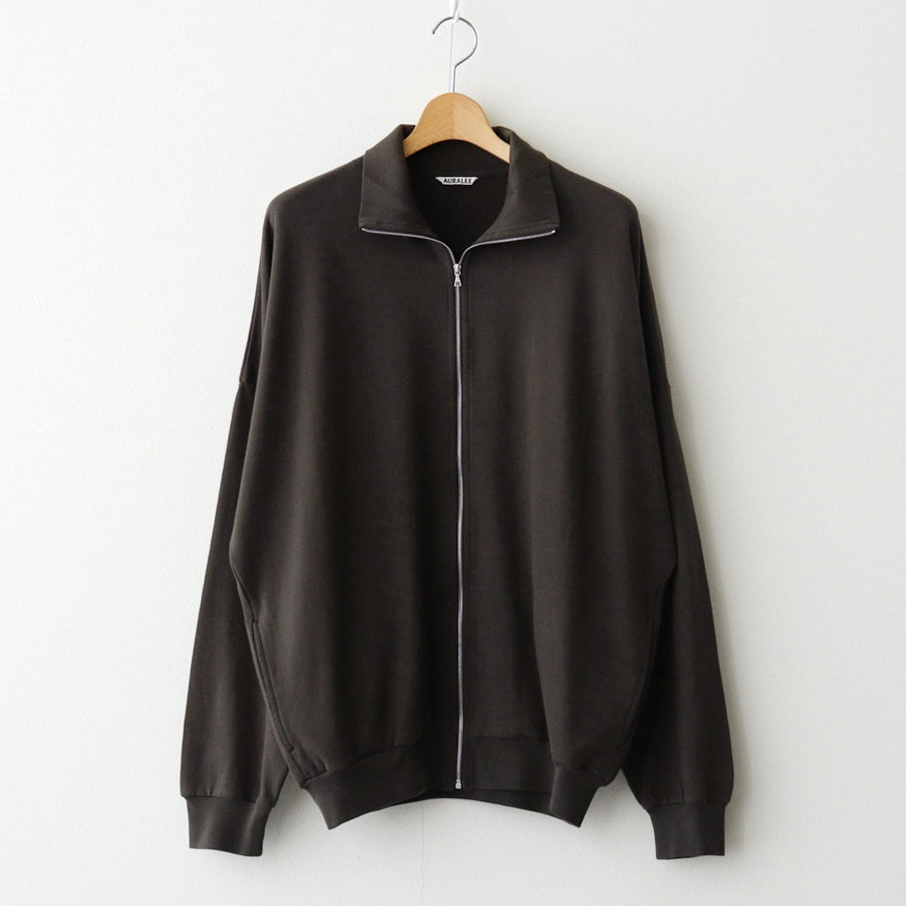 SUPER HIGH GAUGE SWEAT ZIP BLOUSON #DARK BROWN [A25AB01CU]