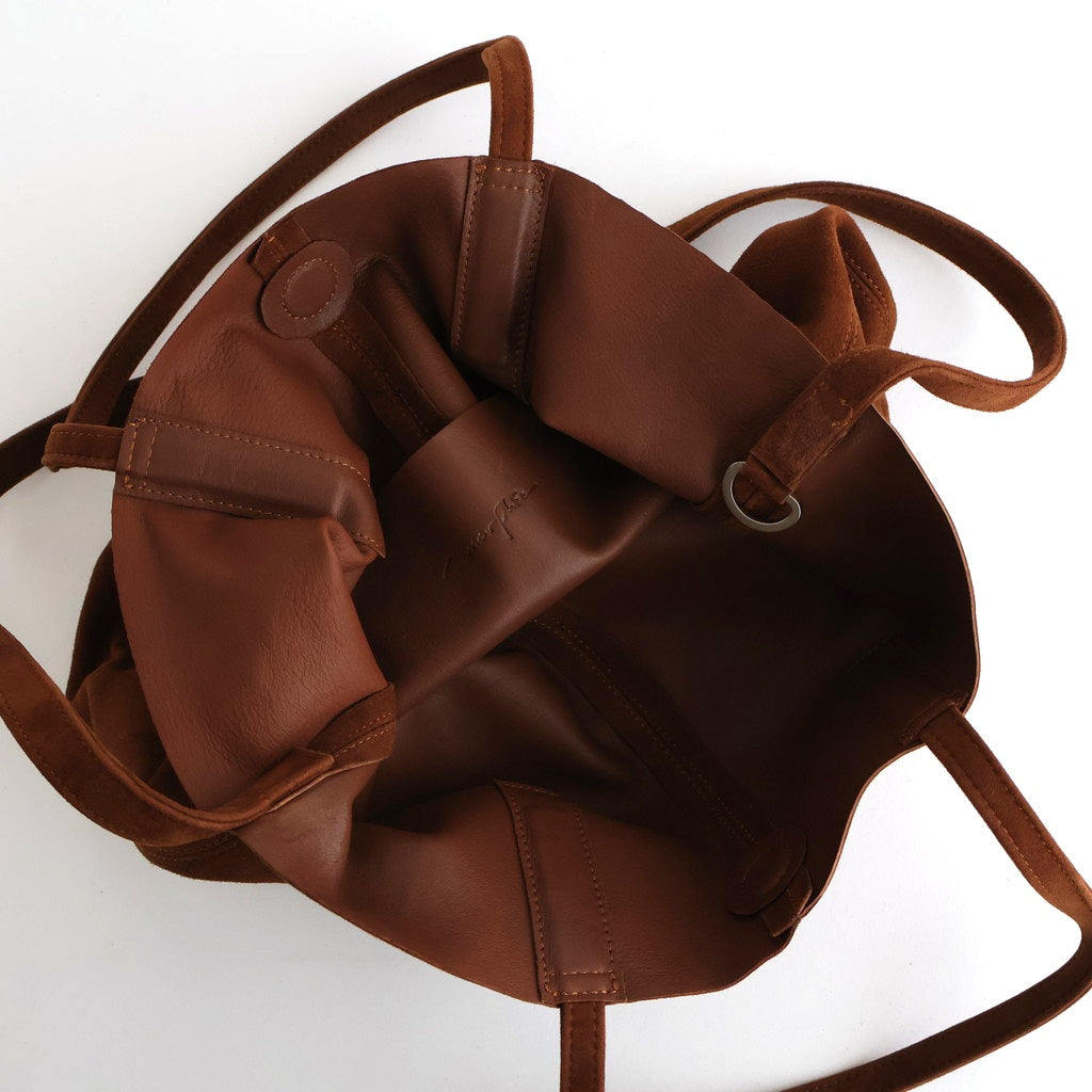 3WAY MIDIUM TOTE（OIL SUEDE） #BROWN [MS-1]