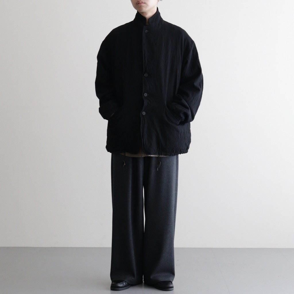 ウールサージ 製品縮絨ジャケット #BLACK [HP-J105-051]