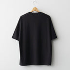 BRUSHED ORGANIC COTTON JERSEY TEE #INK BLACK [A26ST02PT]