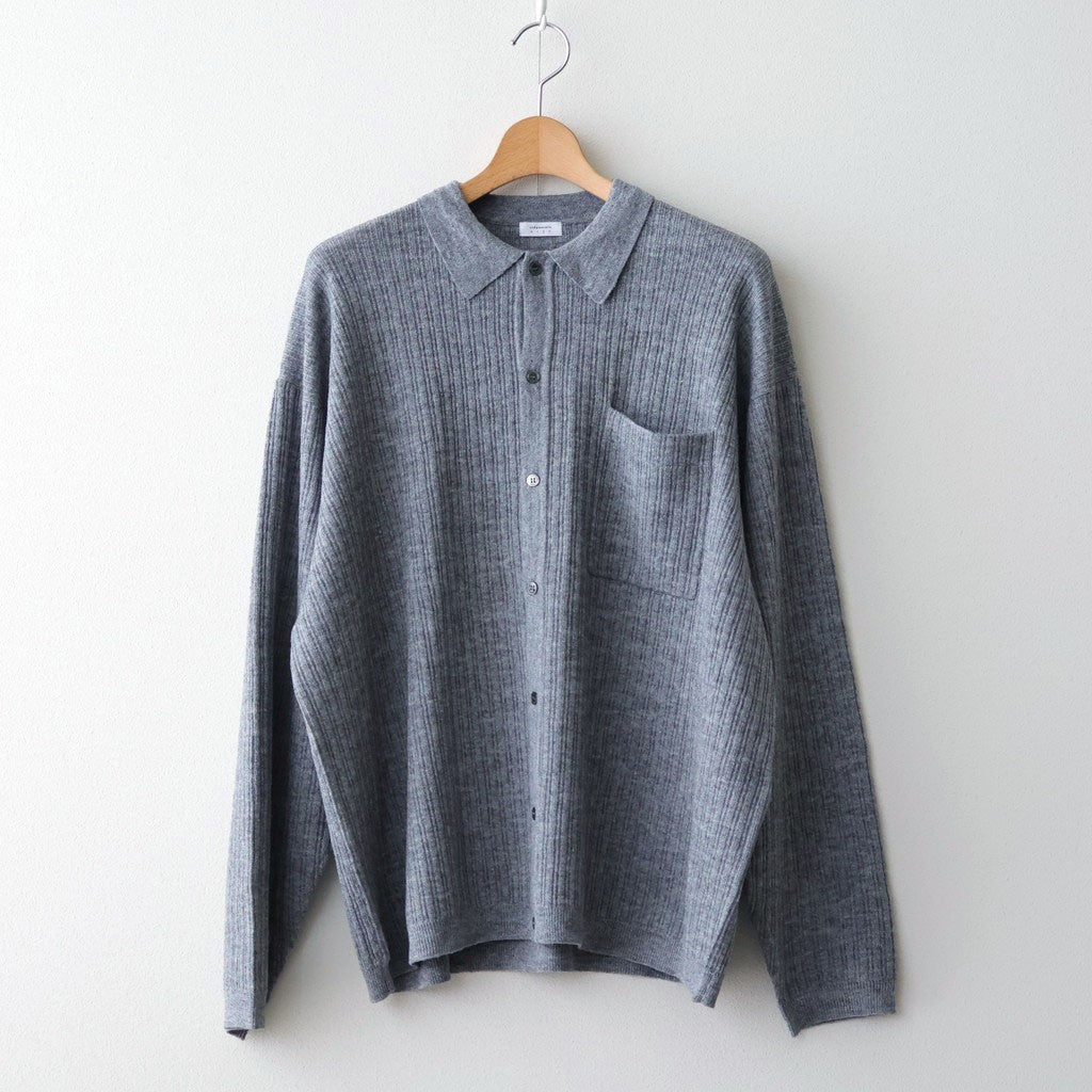 Crepe Knit Shirt #GRAY [2601-006]