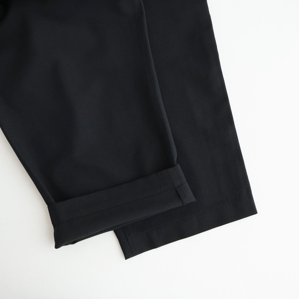 ウールポプリン トラウザーズ #BLACK [HQ-P102-051]