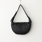 綿ナイロンダブルツイルショルダーバッグ #BLACK [HP-K204-051]