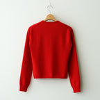HIGH TWIST WOOL KNIT P/O #RED [A25AP05CK]