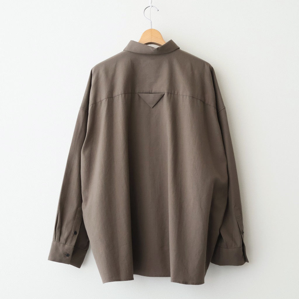 ワイドBOXシャツ-P #BROWN [D225-T892-P]
