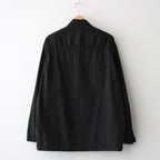 Garment Dyed Typewriter Fatigue Shirt #BLACK [GM251-50091B]