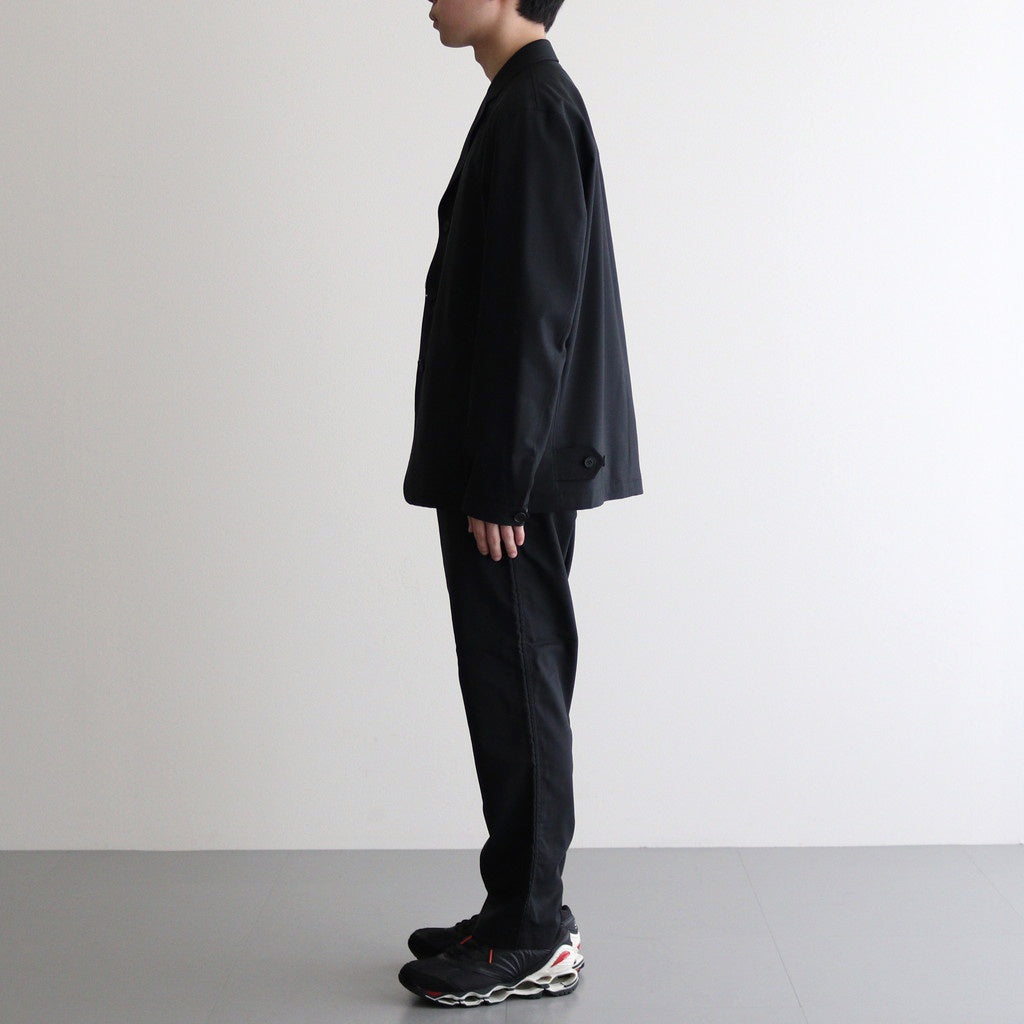 ウールトロ テーパードパンツ #BLACK [HO-P101-051]