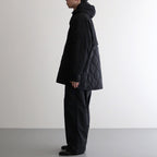 綿ナイロンウェザー×エステルタッサー ジャケット #BLACK [HN-J025-051]