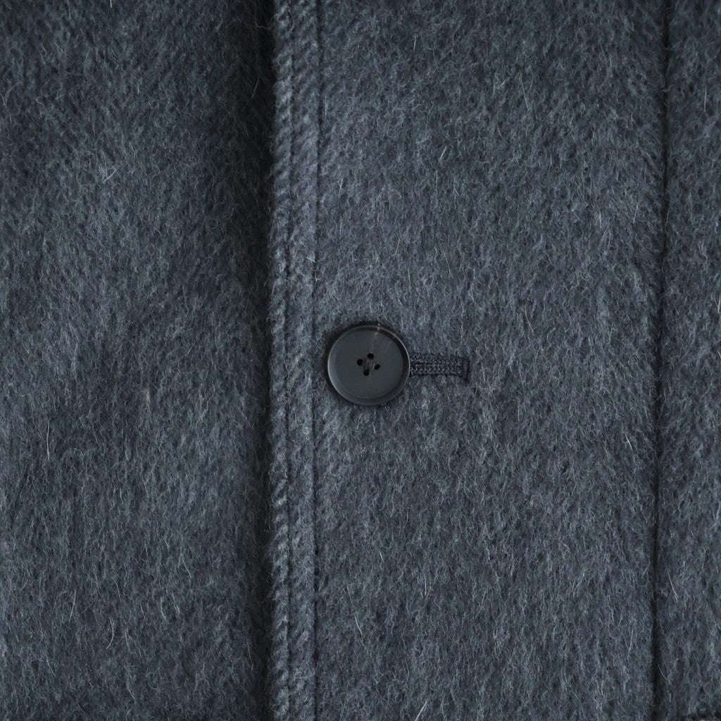 HAIRY WOOL MOHAIR CHAMBRAY BLOUSON #DARK GRAY [A26AB01WB]