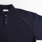 AZUMA Terry Pullover Polo Sweat #NAVY [GU261-70243B]