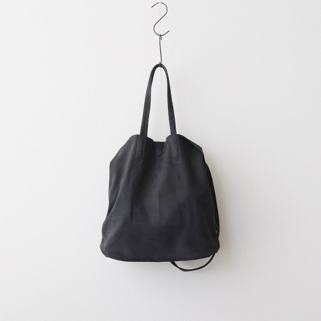 3WAY LARGE TOTE （OIL SUEDE） #CHARCOAL [L-1]