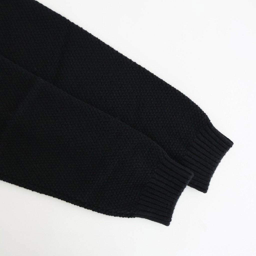 LAMBS WOOL CREWNECK SWEATER #BLACK(005) [KRAGGW0402]