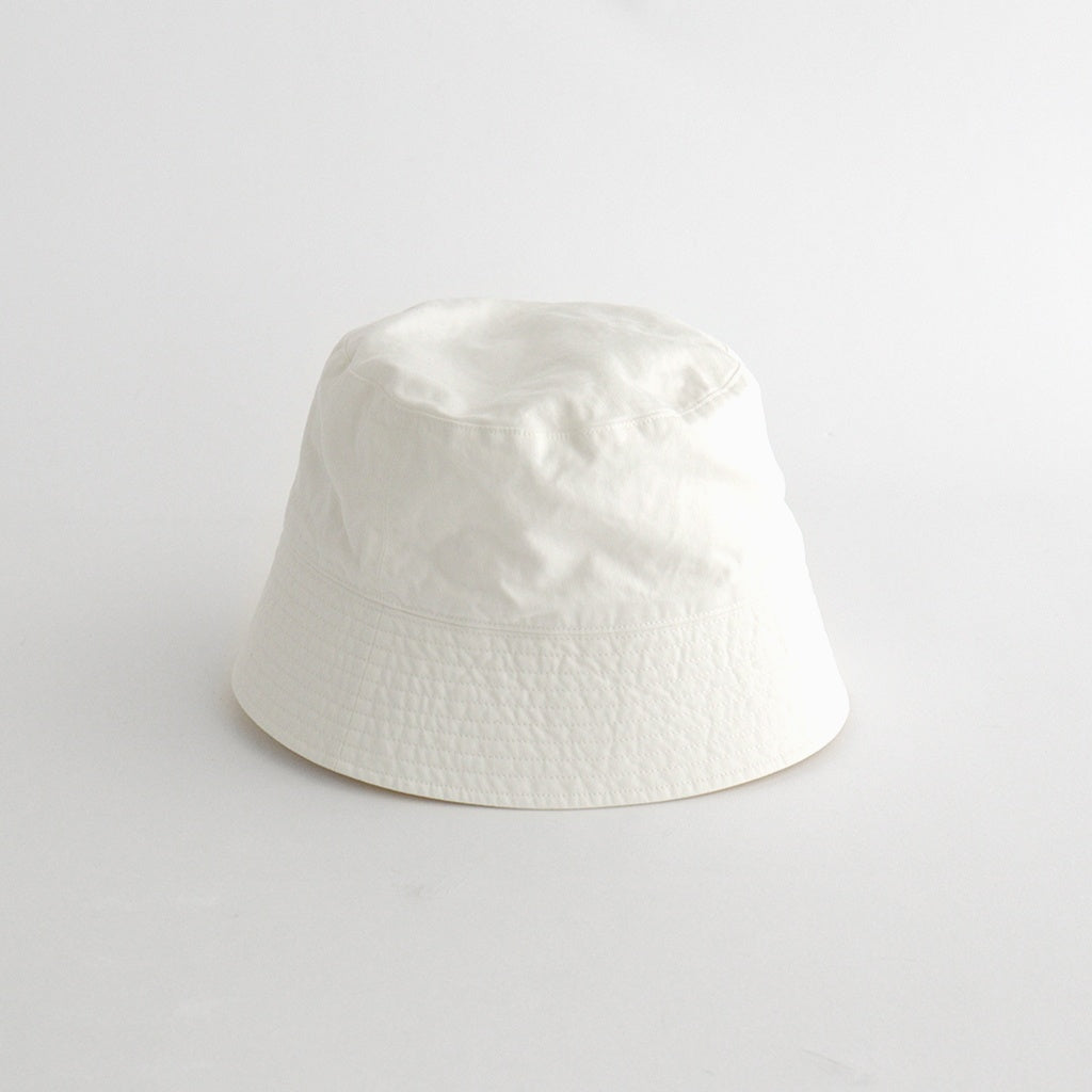 GARMENT-DYED FINX CHINO BUCKET HAT MADE BY KIJIMA TAKAYUKI #WHITE [A26SC01KT]
