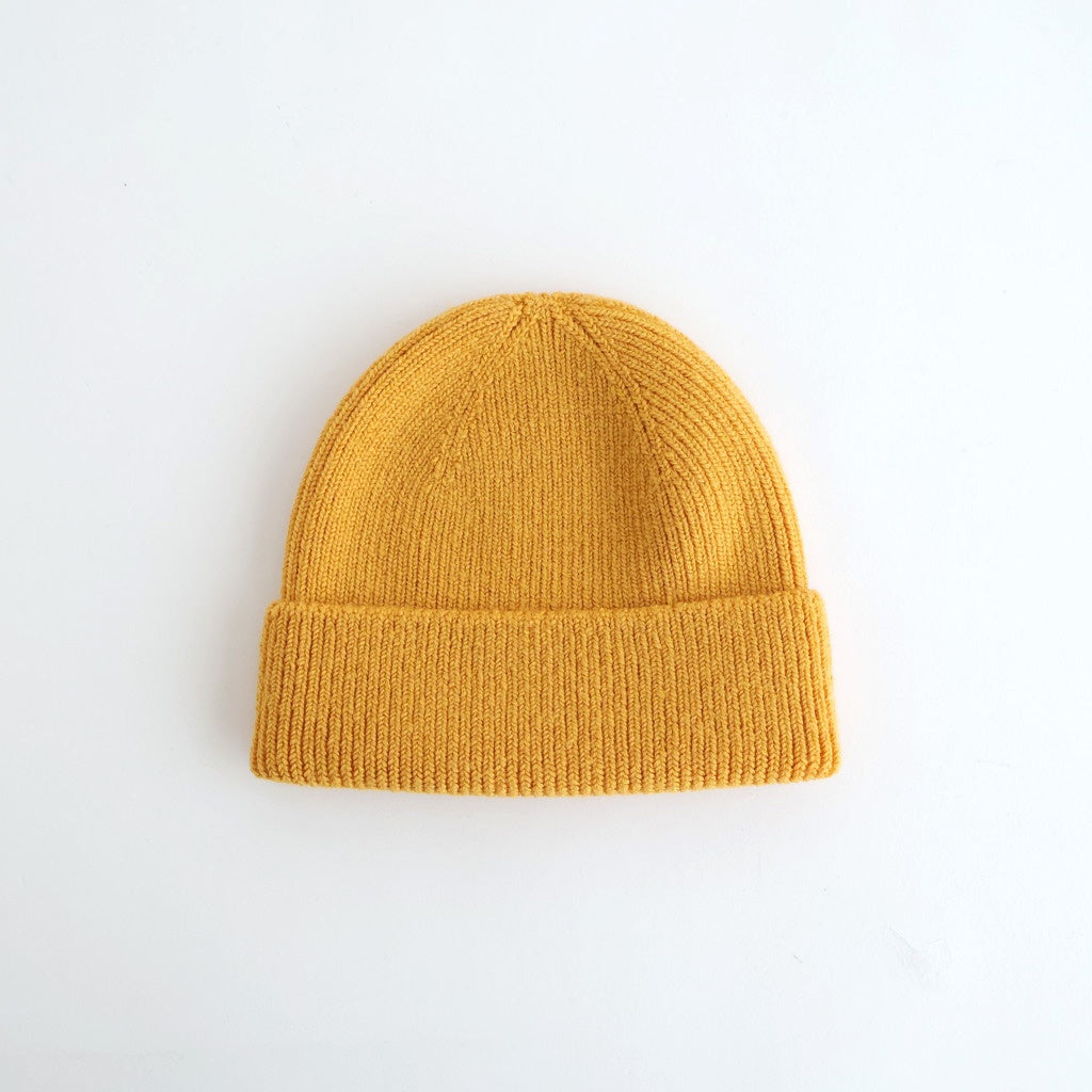 WASHABLE MERINO SEAMLESS BEANIE #YELLOW [R5140-AW25]