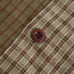 綿フランネルチェックシャツ #KHAKI [HP-B021-051]