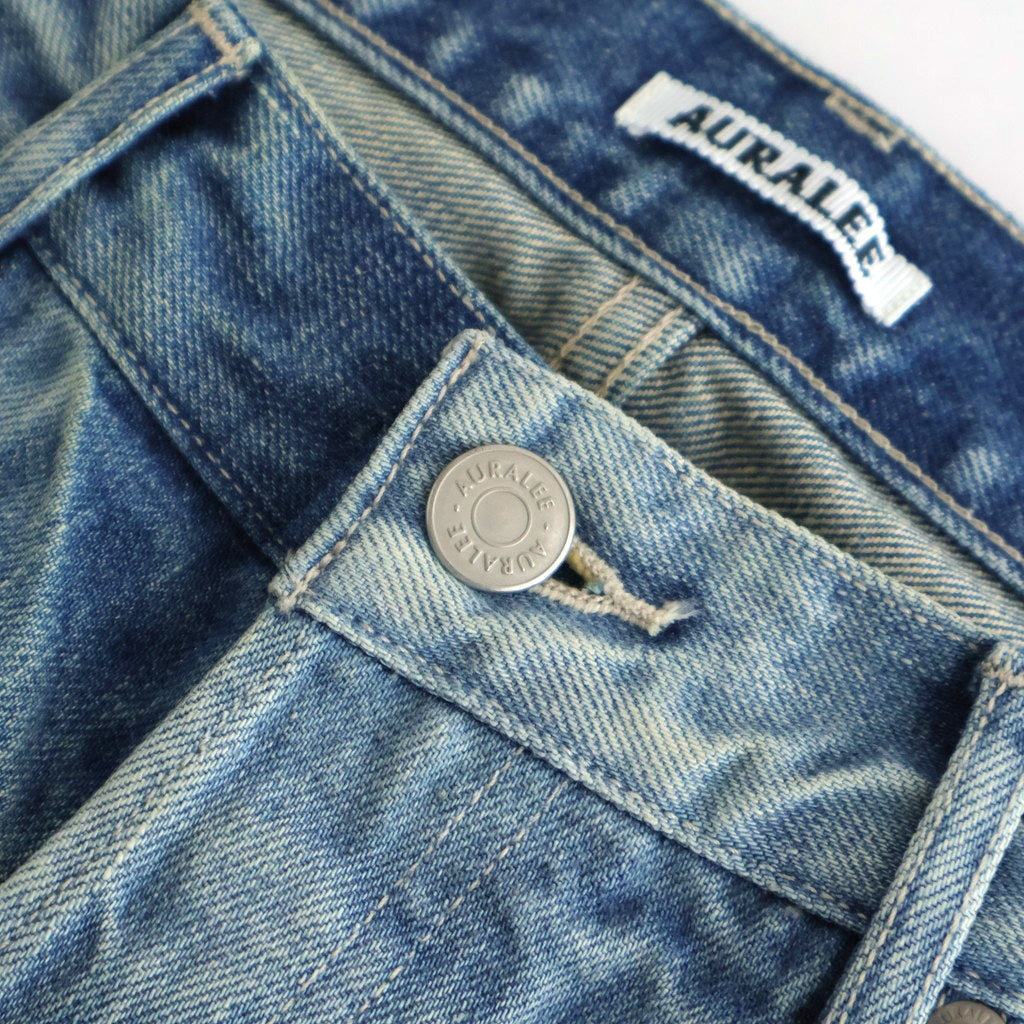 SELVEDGE FADED HEAVY DENIM PANTS #FADED INDIGO [A25AP04DH] – ciacura