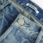 SELVEDGE FADED HEAVY DENIM PANTS #FADED INDIGO [A25AP04DH]