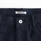 SILK NEP DENIM 5P WIDE PANTS #DARK NAVY [A26AP01SD]