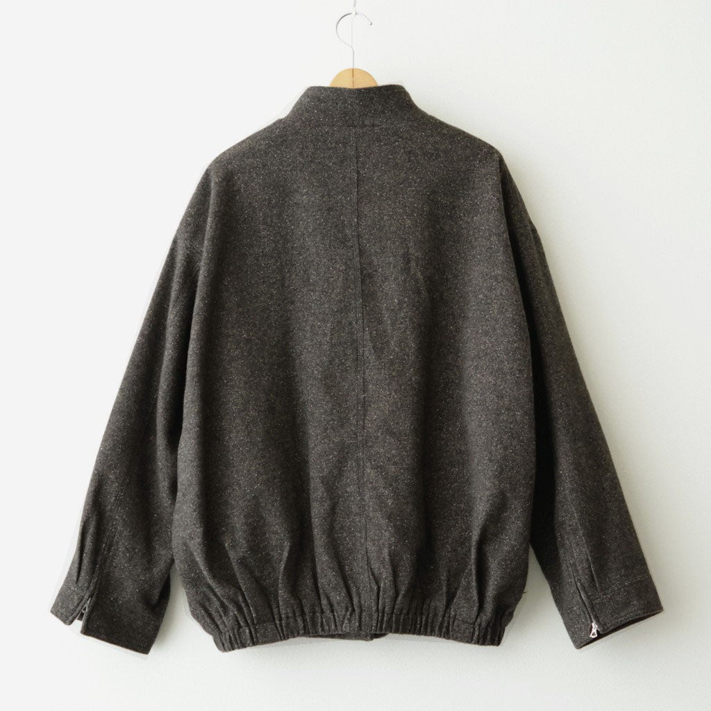 Silknep Tweed Blouson #D/BRN [12620203]