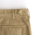 GARMENT-DYED FINX LIGHT CHINO ONE-TUCK WIDE PANTS #BEIGE [A26SP02LF]