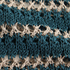 BORDER MESH KNIT SKIPPER POLO SHIRT #PEACOCK GREEN [YK25SS001010S]