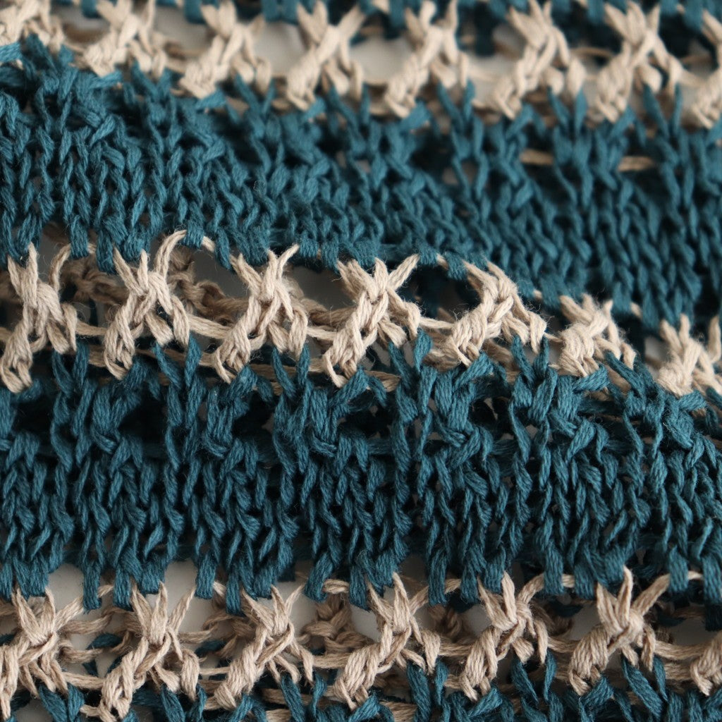 BORDER MESH KNIT SKIPPER POLO SHIRT #PEACOCK GREEN [YK25SS001010S]