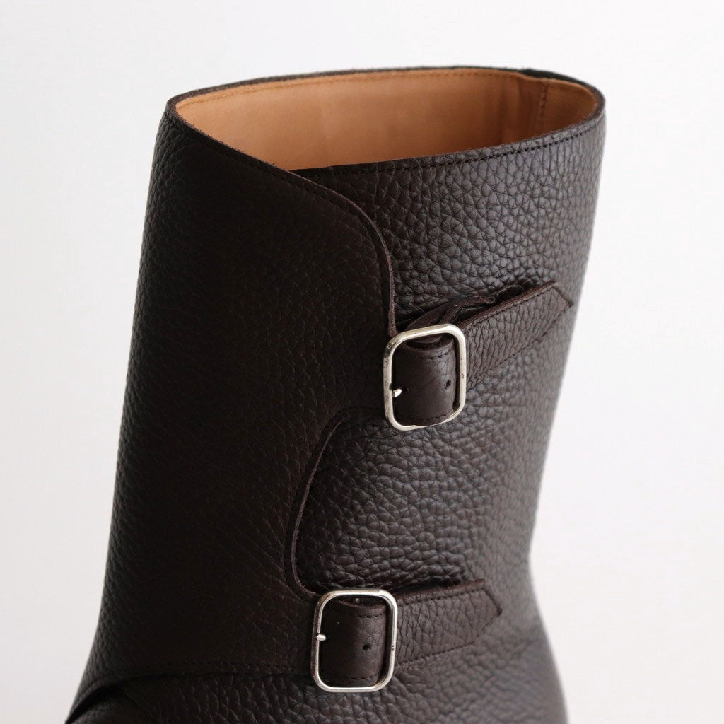 LEATHER WORK BOOTS #DARK BROWN [A25AS01QD]