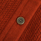 Women's Cable C/N Cardigan #BRICK [2503-021]