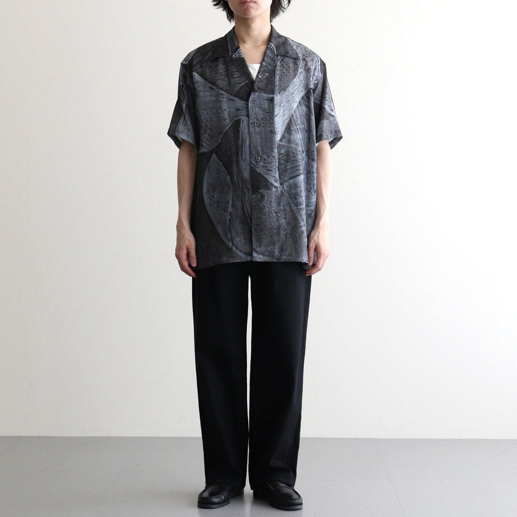 Printed Tencell Open Collar Shirt #BLACK [YK26SS01284SH] – ciacura
