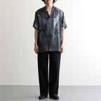 Printed Tencell Open Collar Shirt #BLACK [YK26SS01284SH]
