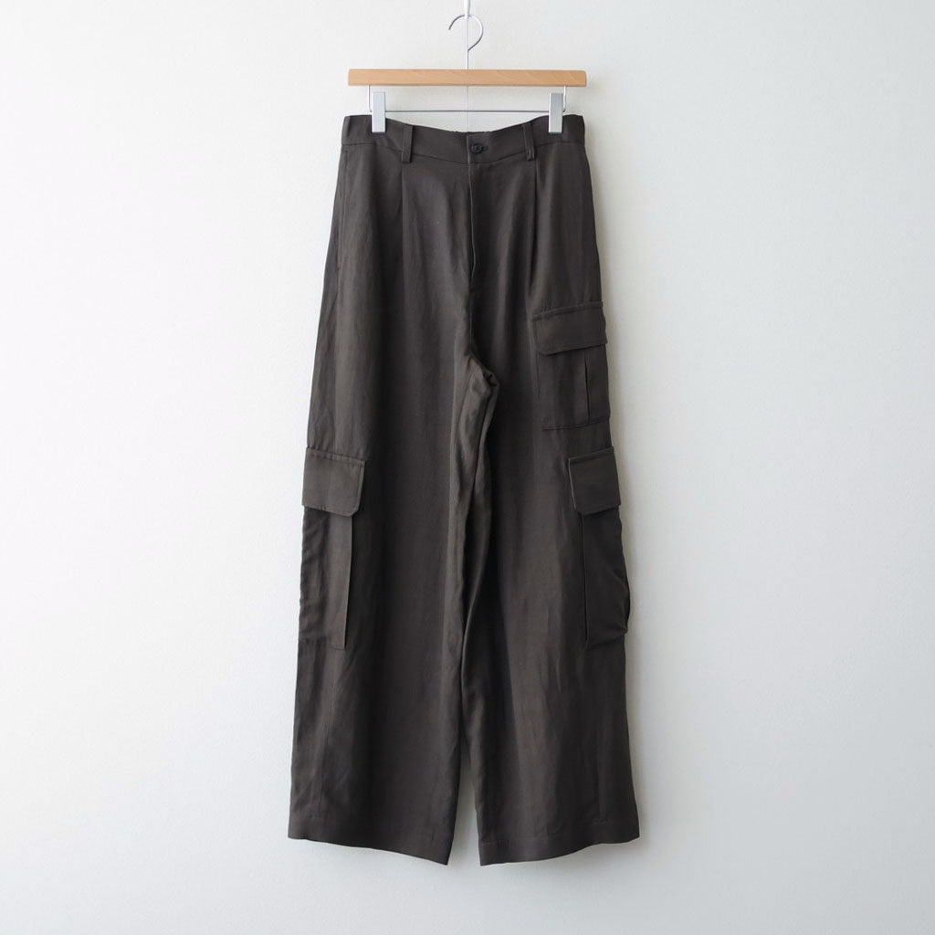VIS/LI/RA TWILL CARGO TROUSERS #KHAKI BROWN [ST.1434]