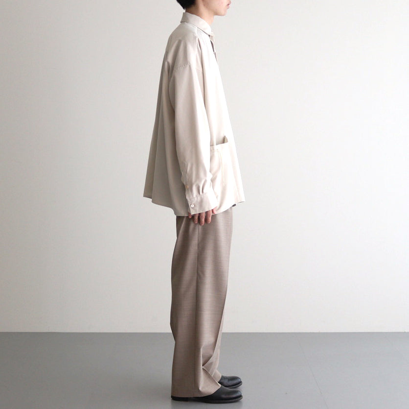 Cord Pocket Long SL Shirt-P #IVORY [D224-T781-P]