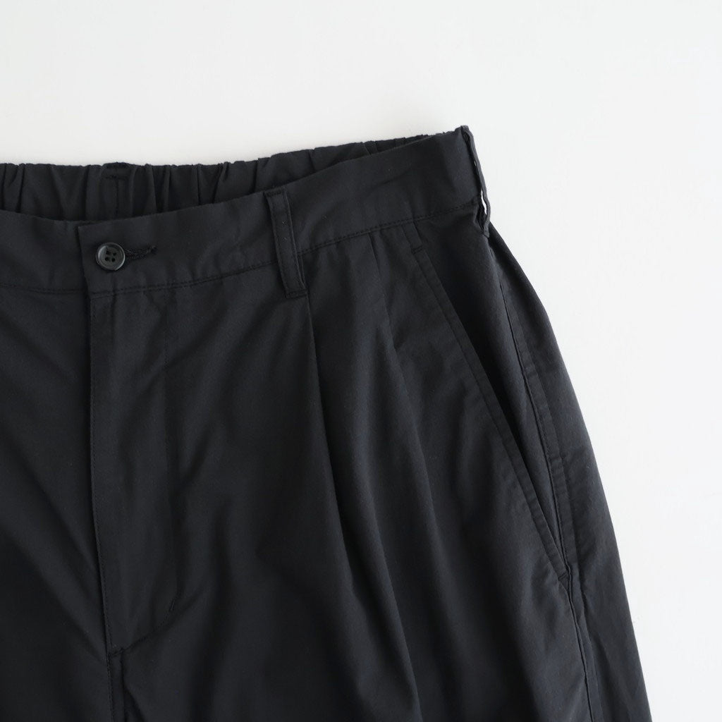 Cotton Wool Poplin Oversized Slacks #BLACK [GM261-40308]