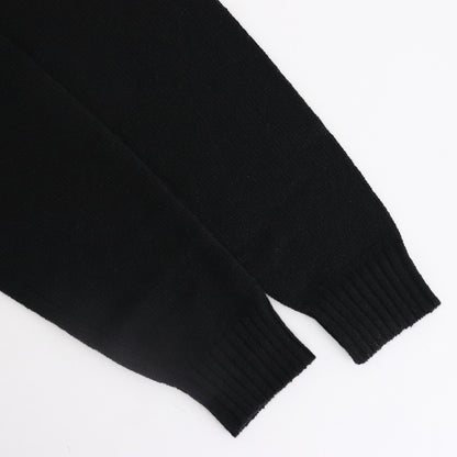 SUMMER CASHMERE KNIT V-NECK P/O #BLACK [A25SV02CK]