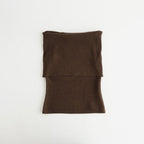 Seamless Offshoulder Knit #BRN [12610531]