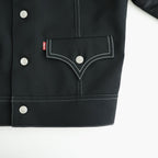 Levi's ウールサージ×キュプラシルク拝絹地 ジャケット #BLACK [WR-J202-051]