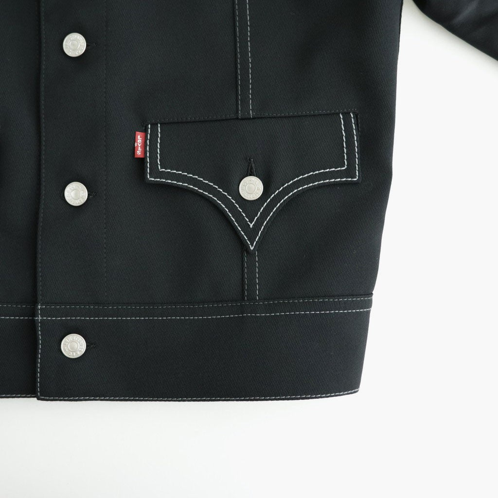 Levi's ウールサージ×キュプラシルク拝絹地 ジャケット #BLACK [WR-J202-051]