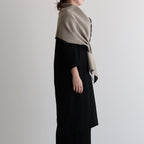 NRVST｜Lamb Wool & Cotton Heavy Double Cloth Stole #BEIGE&OFF WHITE [A9-NC214SL]