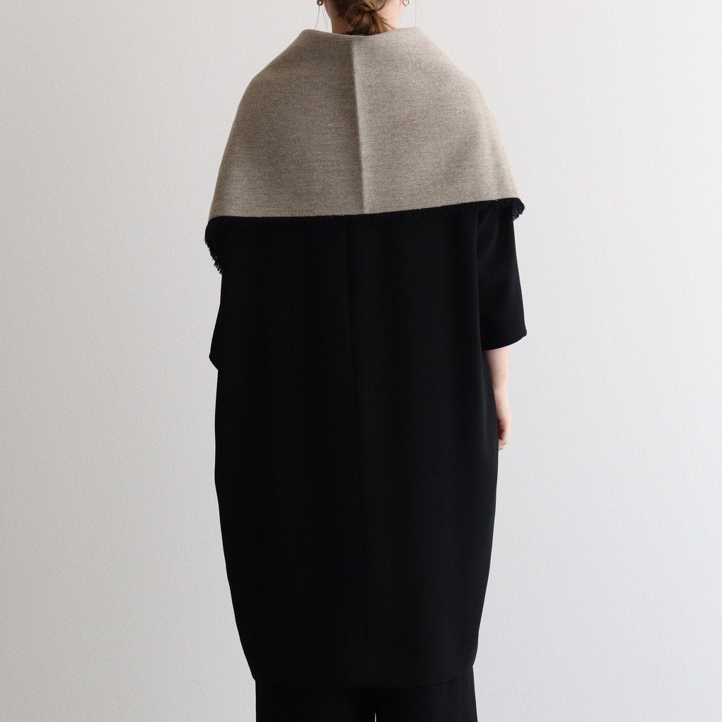 NRVST｜Lamb Wool & Cotton Heavy Double Cloth Stole #BEIGE&OFF WHITE [A9-NC214SL]