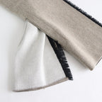 NRVST｜Lamb Wool & Cotton Heavy Double Cloth Stole #BEIGE&OFF WHITE [A9-NC214SL]