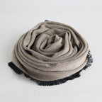 NRVST｜Lamb Wool & Cotton Heavy Double Cloth Stole #BEIGE&OFF WHITE [A9-NC214SL]