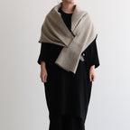 NRVST｜Lamb Wool & Cotton Heavy Double Cloth Stole #BEIGE&OFF WHITE [A9-NC214SL]