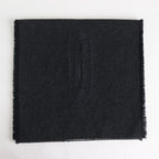 NRVST｜ラムウール&コットンヘビーダブルクロス ストール #DARK GREY&OFF WHITE [A9-NC214SL]