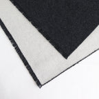 NRVST｜ラムウール&コットンヘビーダブルクロス ストール #DARK GREY&OFF WHITE [A9-NC214SL]